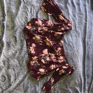 Off the shoulder floral top